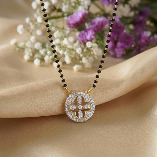 Clover Promise 9kt Diamond Mangalsutra Pendant