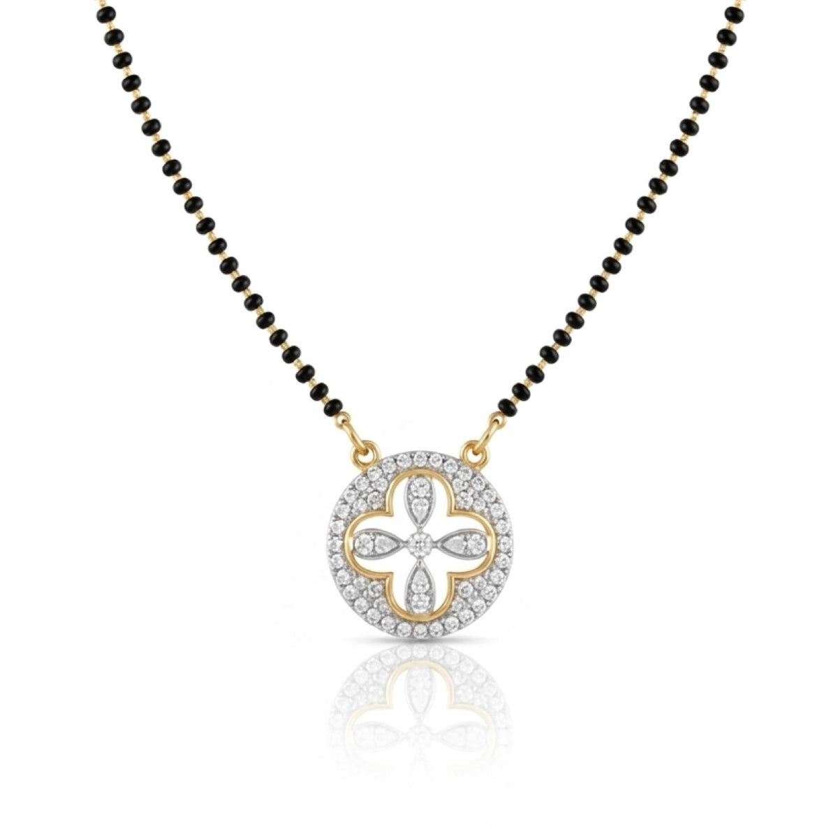 Clover Promise 9kt Diamond Mangalsutra Pendant