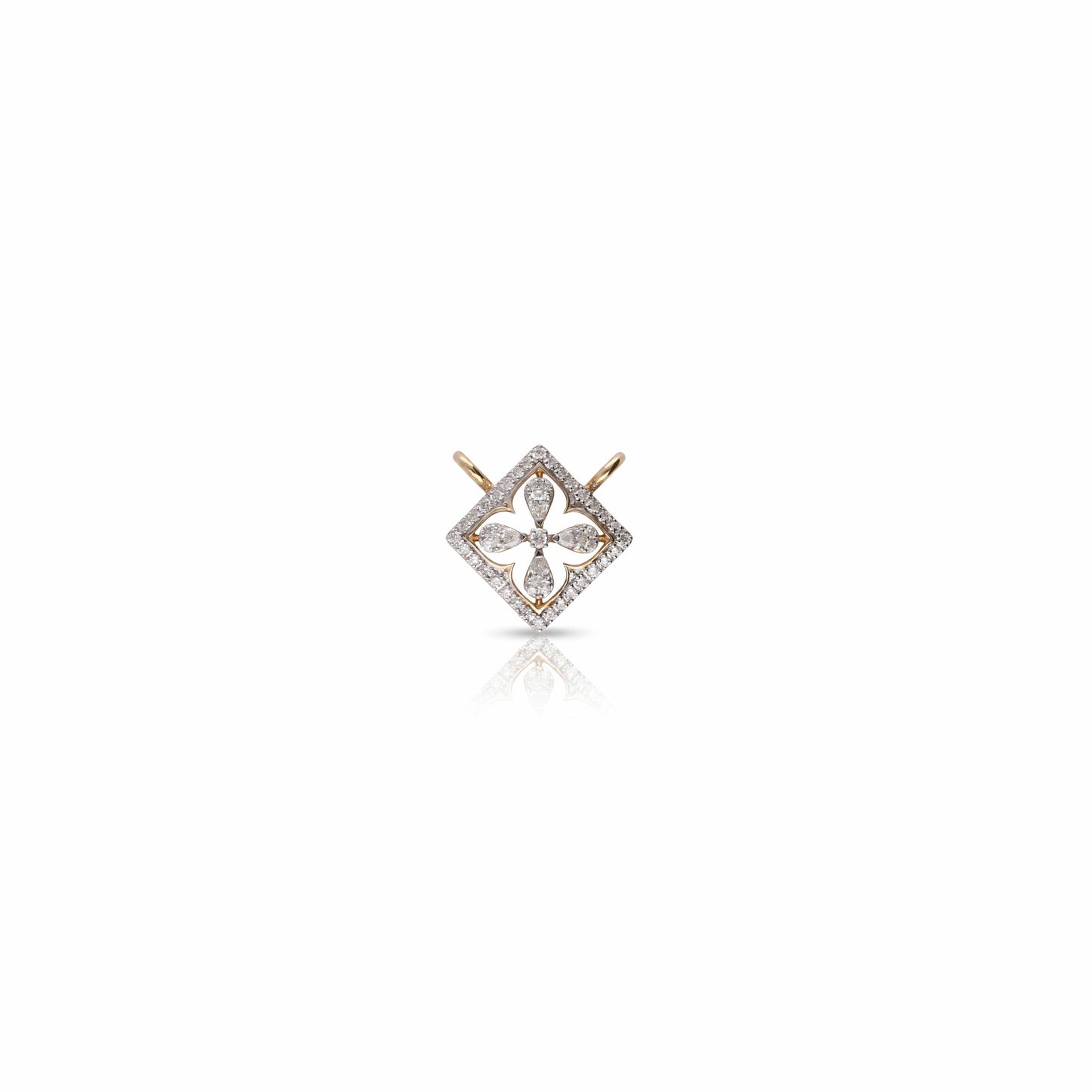 Clover Edge 9kt Diamond Mangalsutra Pendant