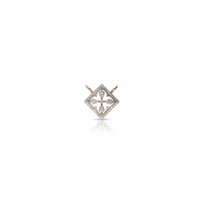 Clover Edge 9kt Diamond Mangalsutra Pendant