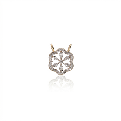 Floral Forever 9kt Diamond Mangalsutra Pendant