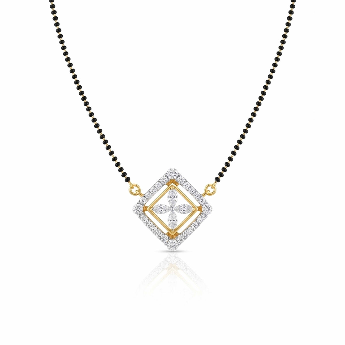 Promised Charm 9kt Diamond Mangalsutra Pendant