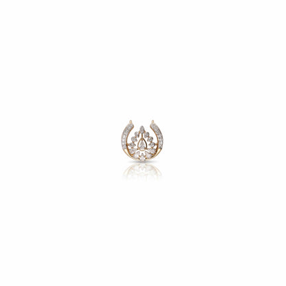 Studded Drop 9kt Diamond Mangalsutra Pendant