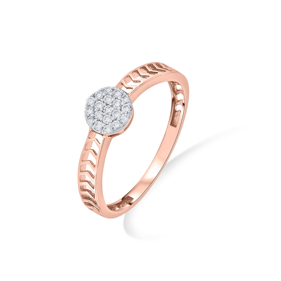 Elura Bloom Diamond & Gold Fashion Ring for Women
