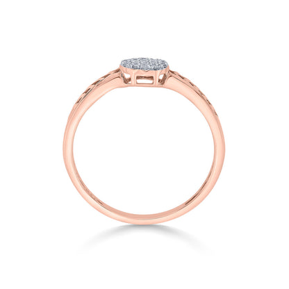 Elura Bloom Diamond & Gold Fashion Ring for Women