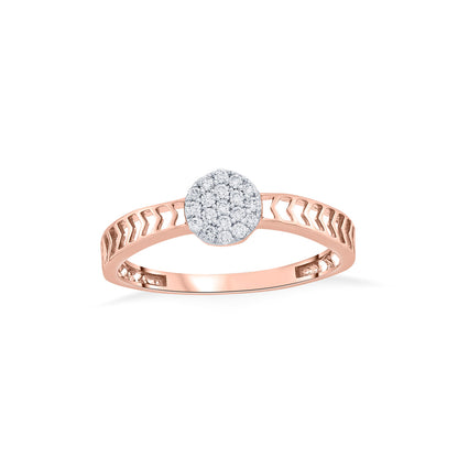 Elura Bloom Diamond & Gold Fashion Ring for Women