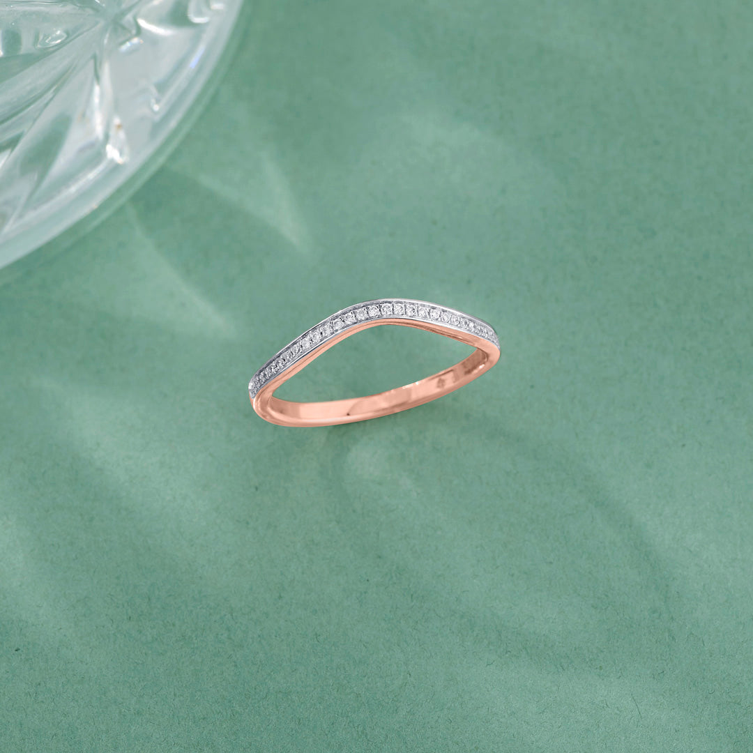 Aura Muse Diamond & Gold Fashion Ring for Women