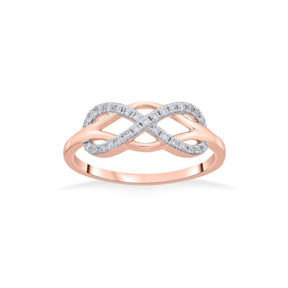 Infinite Bond Diamond & Gold Fashion Ring for Women