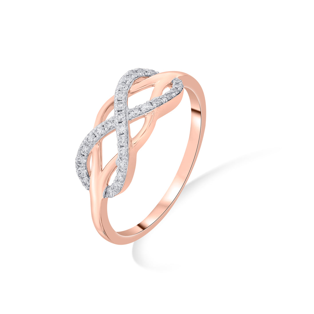 Infinite Bond Diamond & Gold Fashion Ring for Women