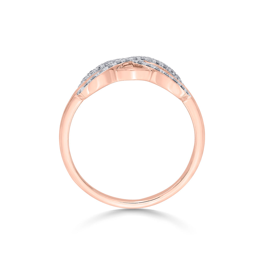 Infinite Bond Diamond & Gold Fashion Ring for Women