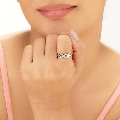 Infinite Bond Diamond & Gold Fashion Ring for Women