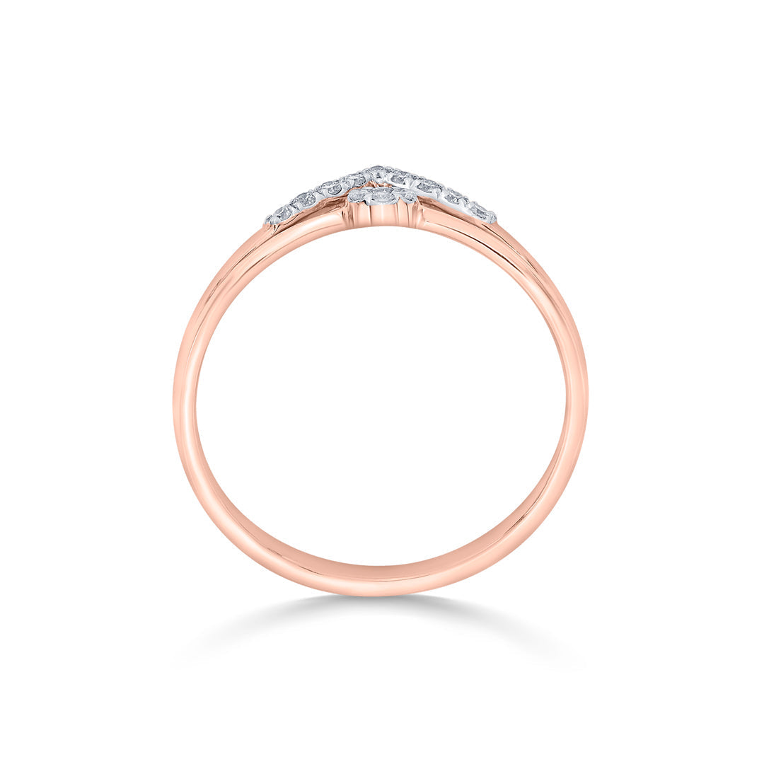 Regal Peak Diamond & Gold Fashion Ring for Women