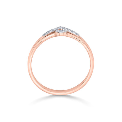 Regal Peak Diamond & Gold Fashion Ring for Women