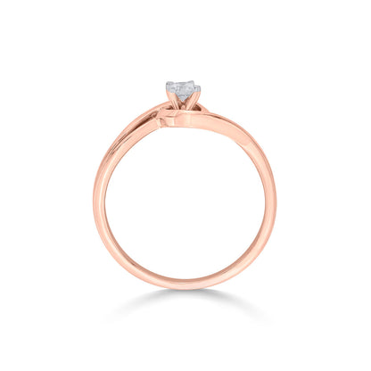 Signature Glow Diamond & Gold Casual Ring for Women