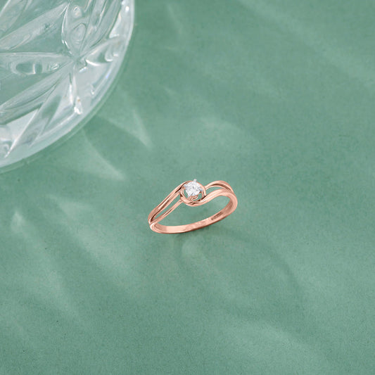 Signature Glow Diamond & Gold Casual Ring for Women