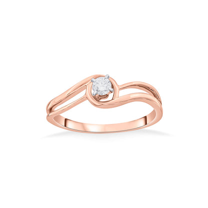Signature Glow Diamond & Gold Casual Ring for Women