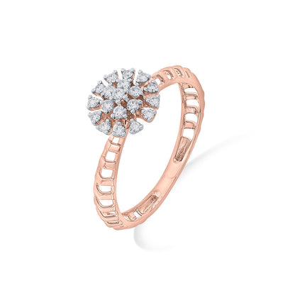 Nova Shine Diamond & Gold Fashion Ring for Women