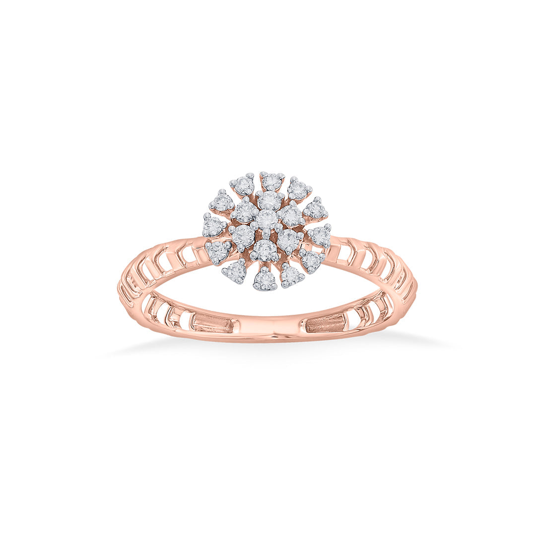Nova Shine Diamond & Gold Fashion Ring for Women