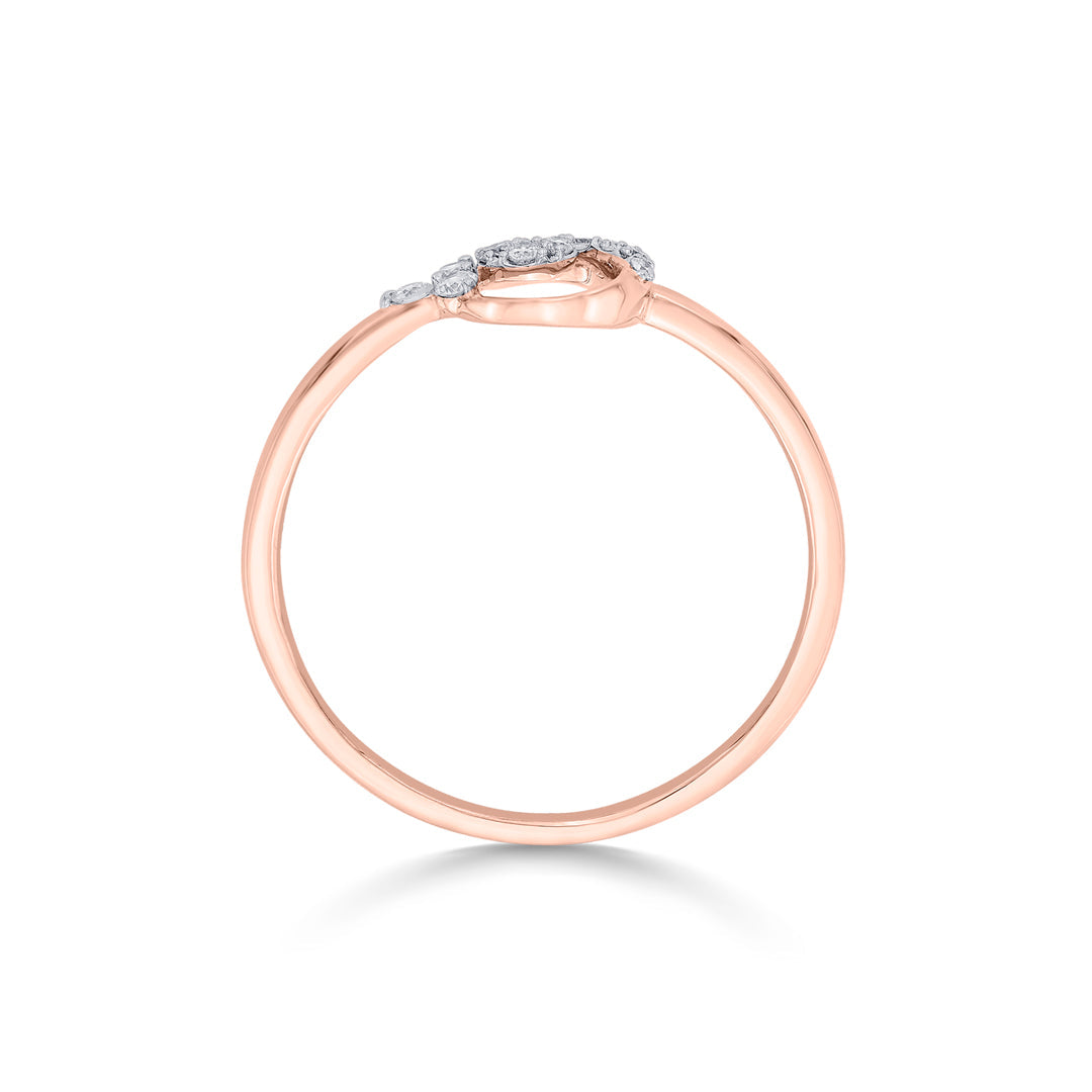 Celeste Glow Diamond & Gold Casual Ring for Women