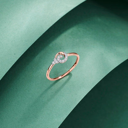 Celeste Glow Diamond & Gold Casual Ring for Women