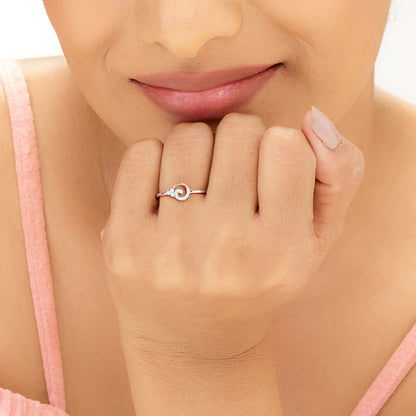Celeste Glow Diamond & Gold Casual Ring for Women