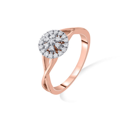 Nebula Spark Diamond & Gold Fashion Ring for Women