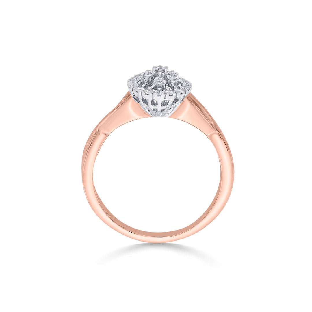 Nebula Spark Diamond & Gold Fashion Ring for Women