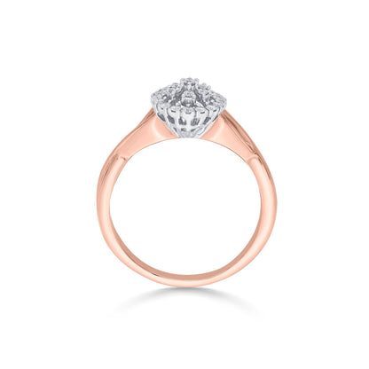 Nebula Spark Diamond & Gold Fashion Ring for Women