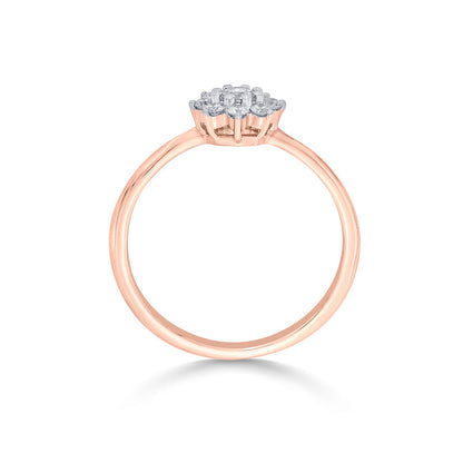 Stellar Spark Diamond & Gold Casual Ring for Women