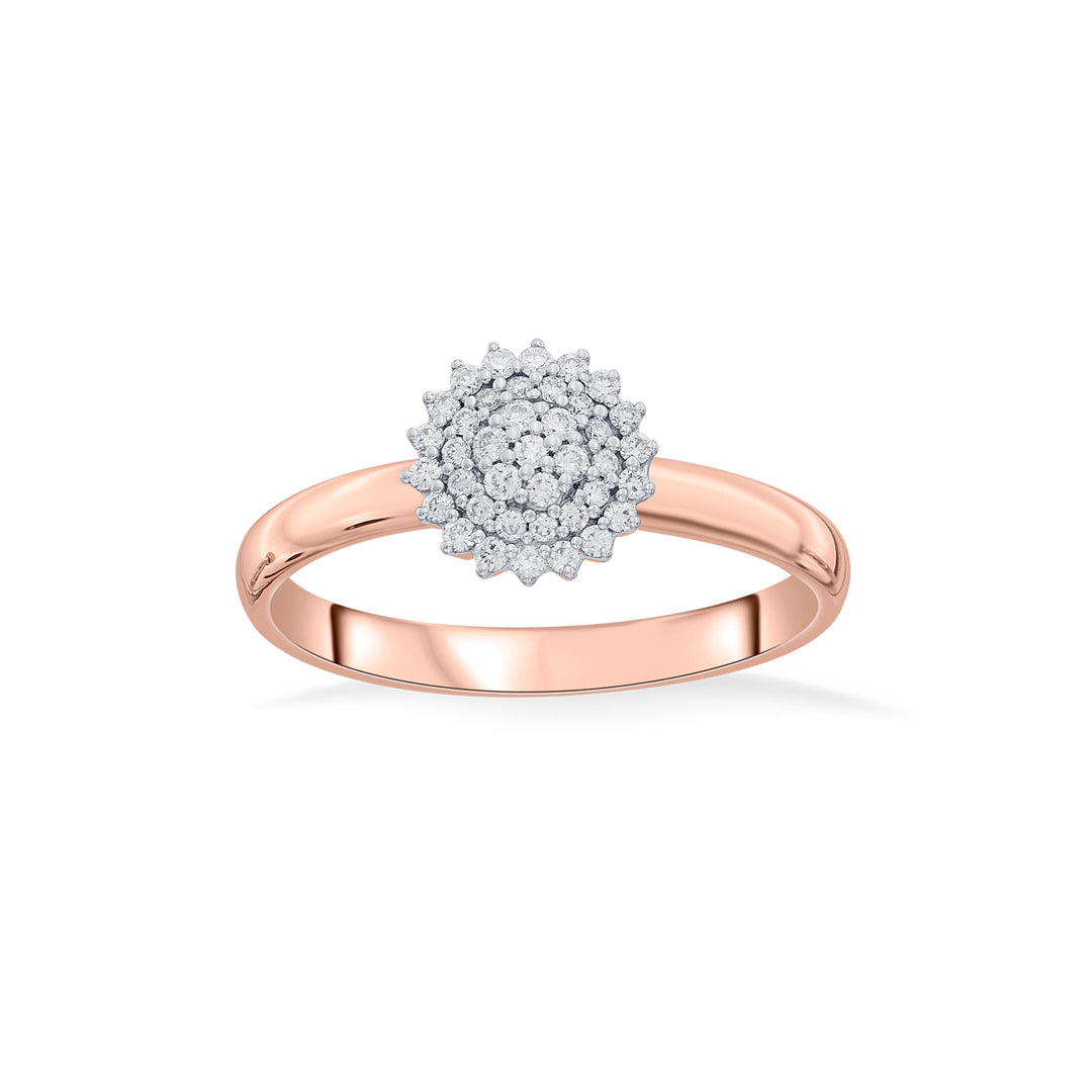 Brilliant Spark Diamond & Gold Fashion Ring for Women