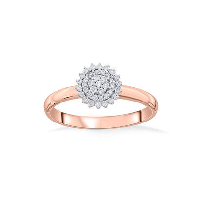 Brilliant Spark Diamond & Gold Fashion Ring for Women