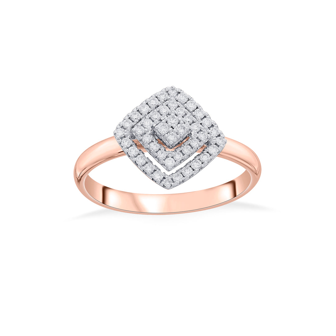 Radiant Gem Diamond & Gold Fashion Ring for Women
