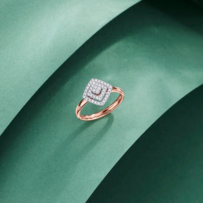 Radiant Gem Diamond & Gold Fashion Ring for Women