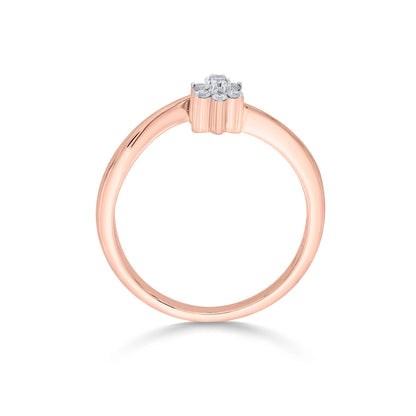 Floral Muse Diamond & Gold Casual Ring for Women