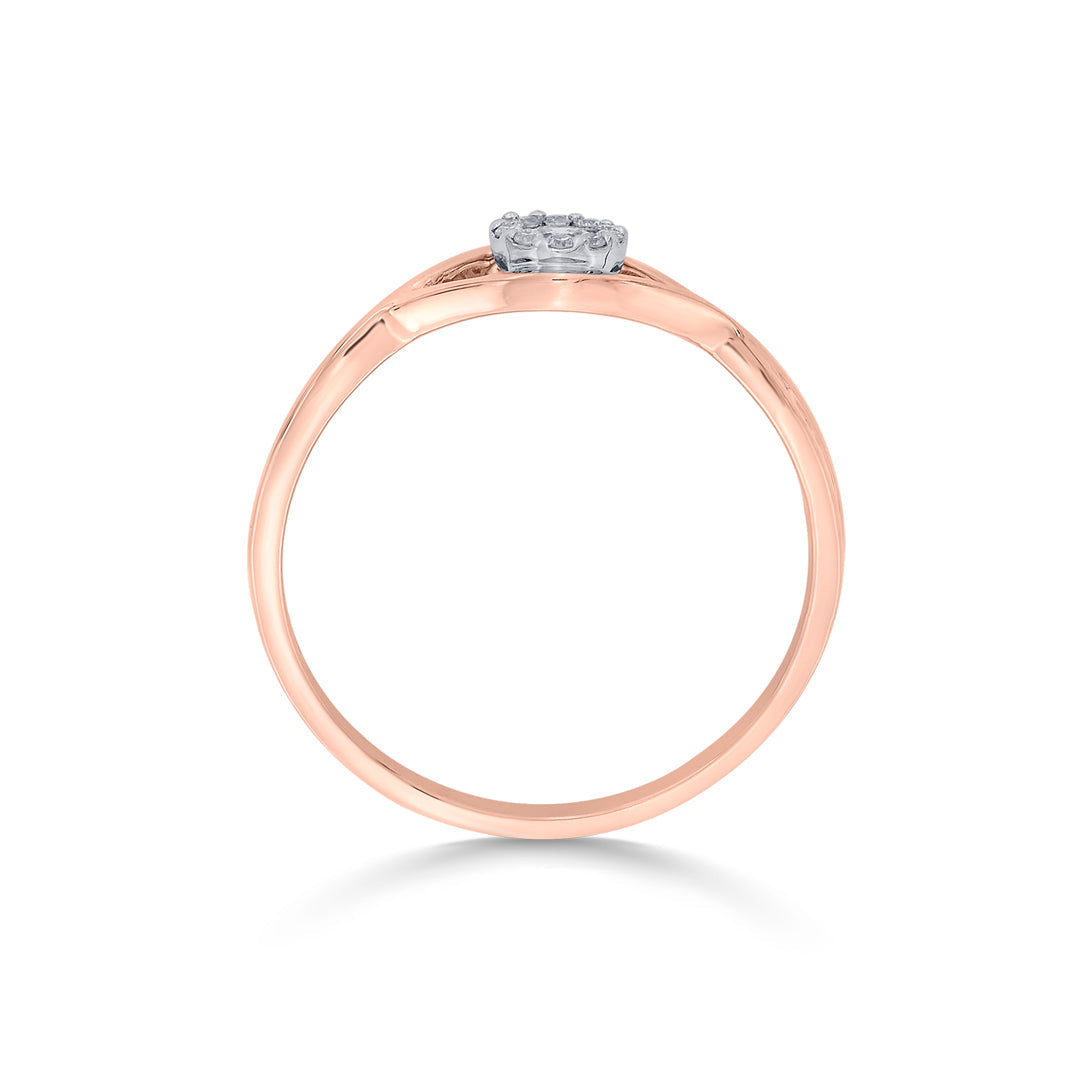 Evil Eye Shine Diamond & Gold Casual Ring for Women