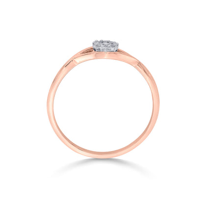 Evil Eye Shine Diamond & Gold Casual Ring for Women