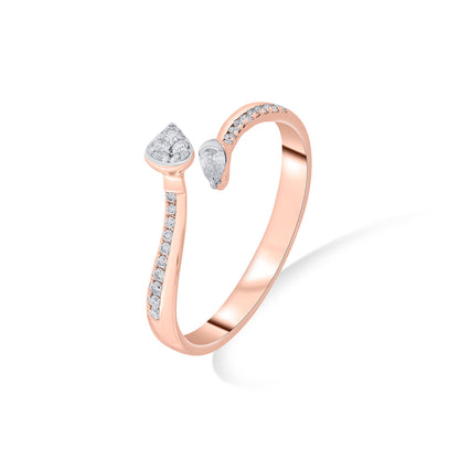 Seraph Swirl Diamond & Gold Fashion Ring for Women
