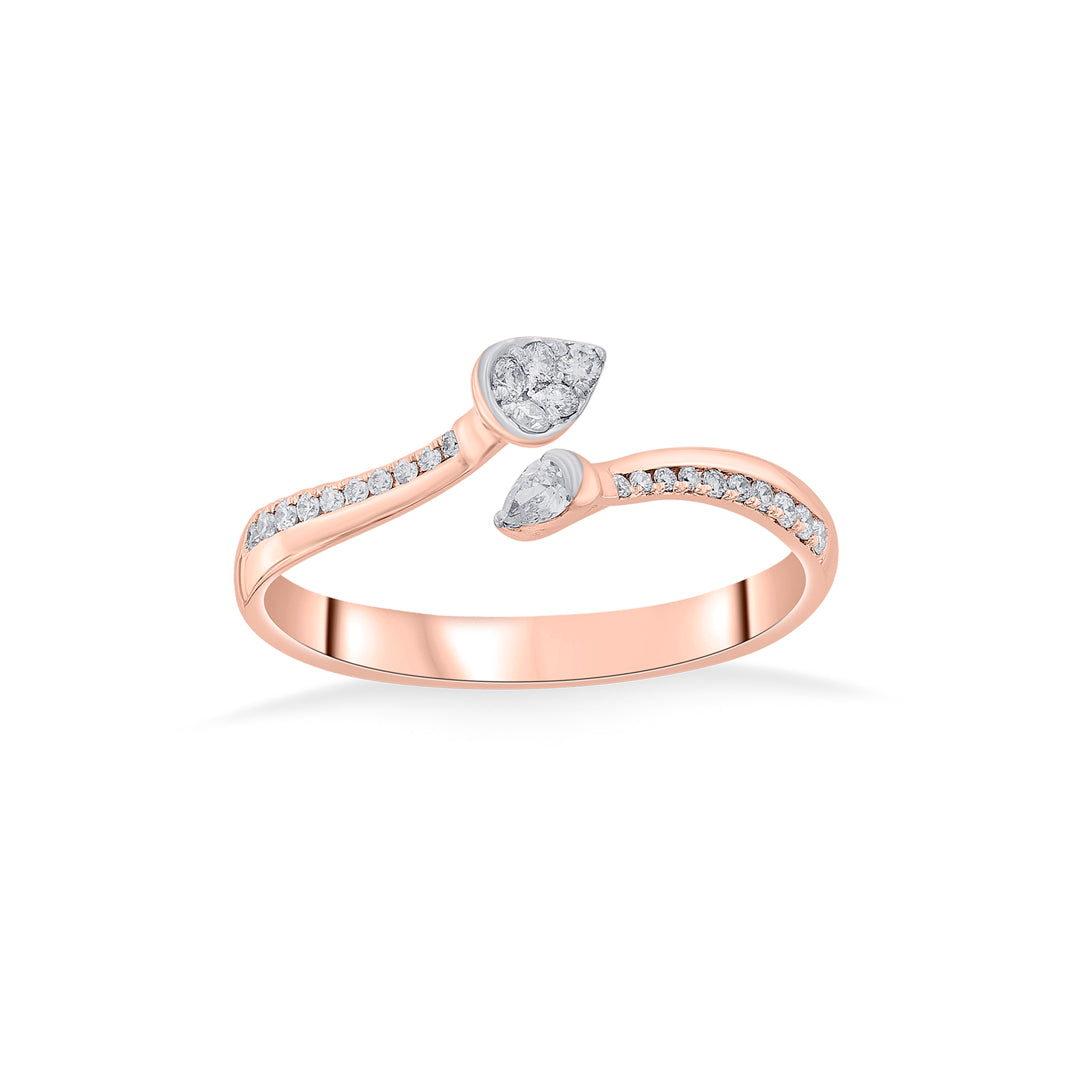Seraph Swirl Diamond & Gold Fashion Ring for Women