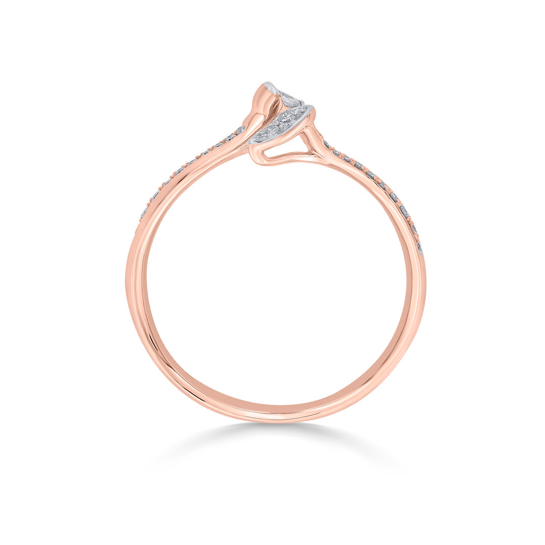 Seraph Swirl Diamond & Gold Fashion Ring for Women