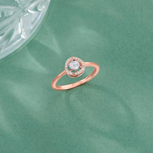 Regal Charm Diamond & Gold Fashion Ring for Women