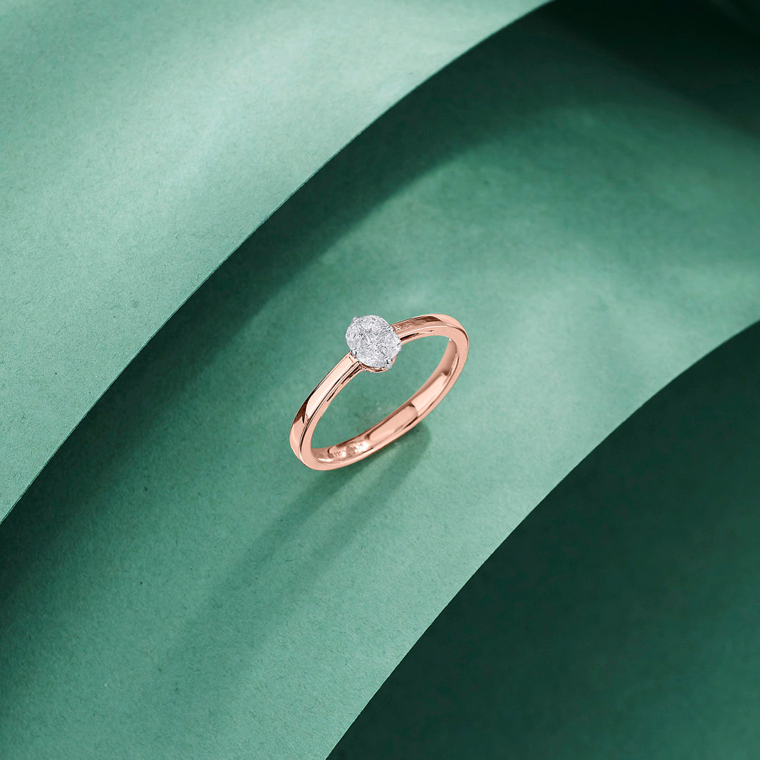 Noble Gem Diamond & Gold Casual Ring for Women