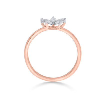 Bloom Grace Diamond & Gold Casual Ring for Women