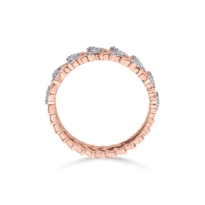 Orbit Axis Diamond & Gold Band Ring for Women