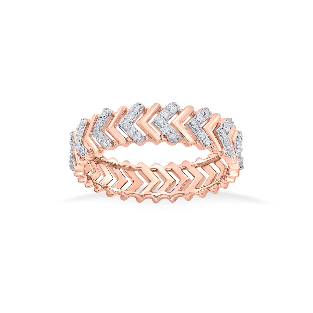 Orbit Axis Diamond & Gold Band Ring for Women