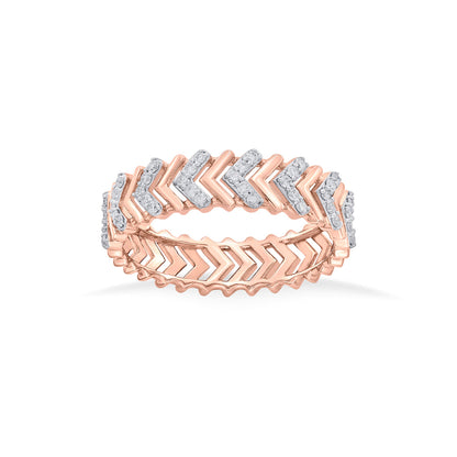 Orbit Axis Diamond & Gold Band Ring for Women