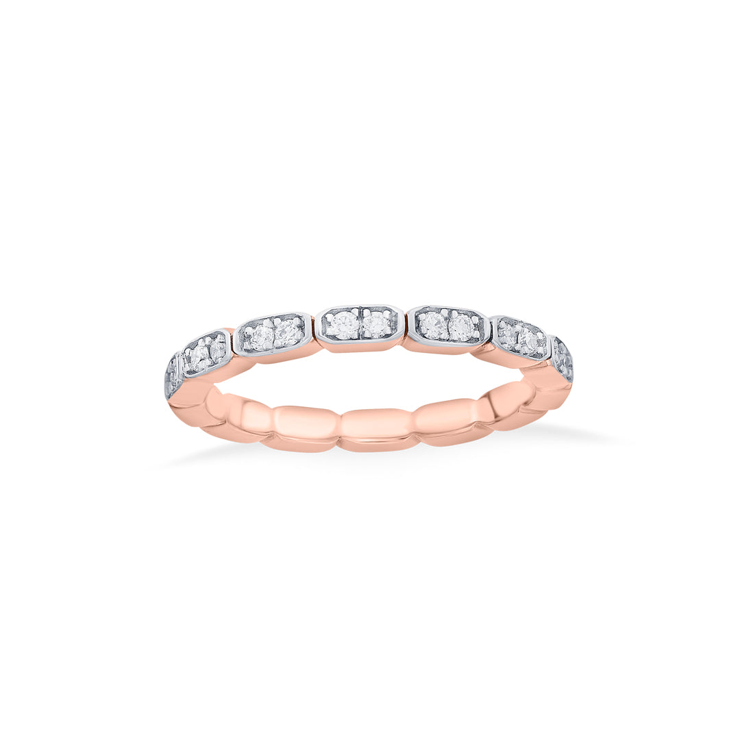 Gleam Links Diamond & Gold Fashion Ring for Women
