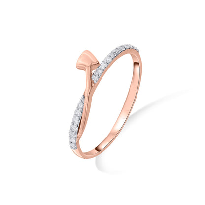 Destiny Twist Diamond & Gold Fashion Ring for Women