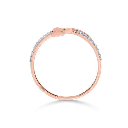 Destiny Twist Diamond & Gold Fashion Ring for Women