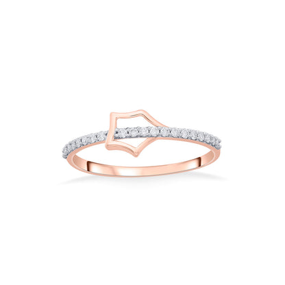 Halo Gleam Diamond & Gold Fashion Ring for Women