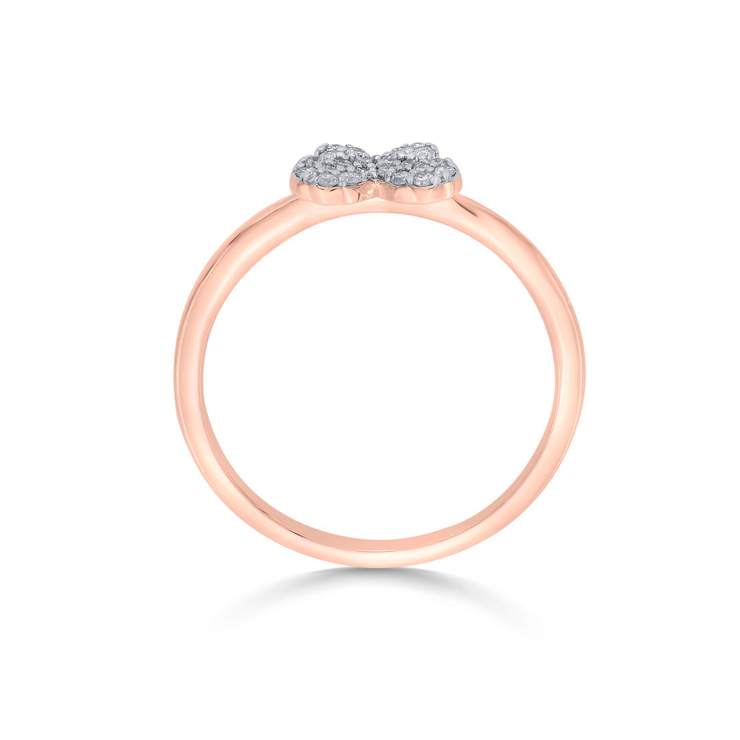Butterfly Gleam Diamond & Gold Casual Ring for Women